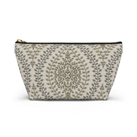 Mumbai Lace Accessory Pouch w T-bottom in Brown